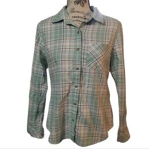Pendleton Green Plaid Button-Up Shirt